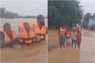 A Farmer On Tree For 39 Hours In Tamil Nadu At Tirunelveli District And Was Rescued By Floods Rescue Team