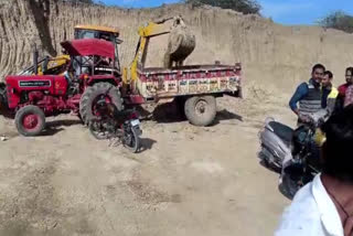 illegal sand mining in Baran