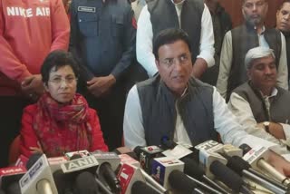 Rohtak Congress Press Conference Kumari Selja randeep surjewala kiran chaudhary Bhupendra Hooda Haryana News
