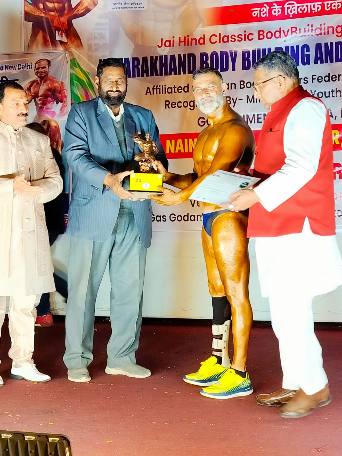 Body building competition organized in Ramnagar