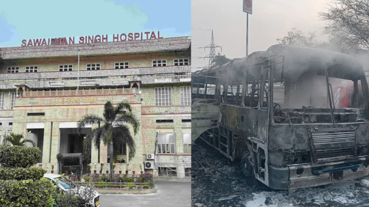 ​People burnt in fire incident admitted in SMS