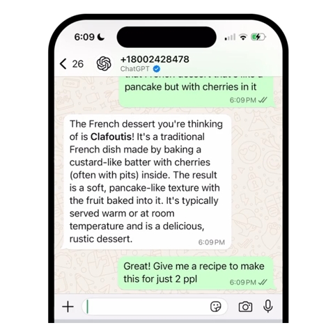 ChatGPT Can be Used on WhatsApp