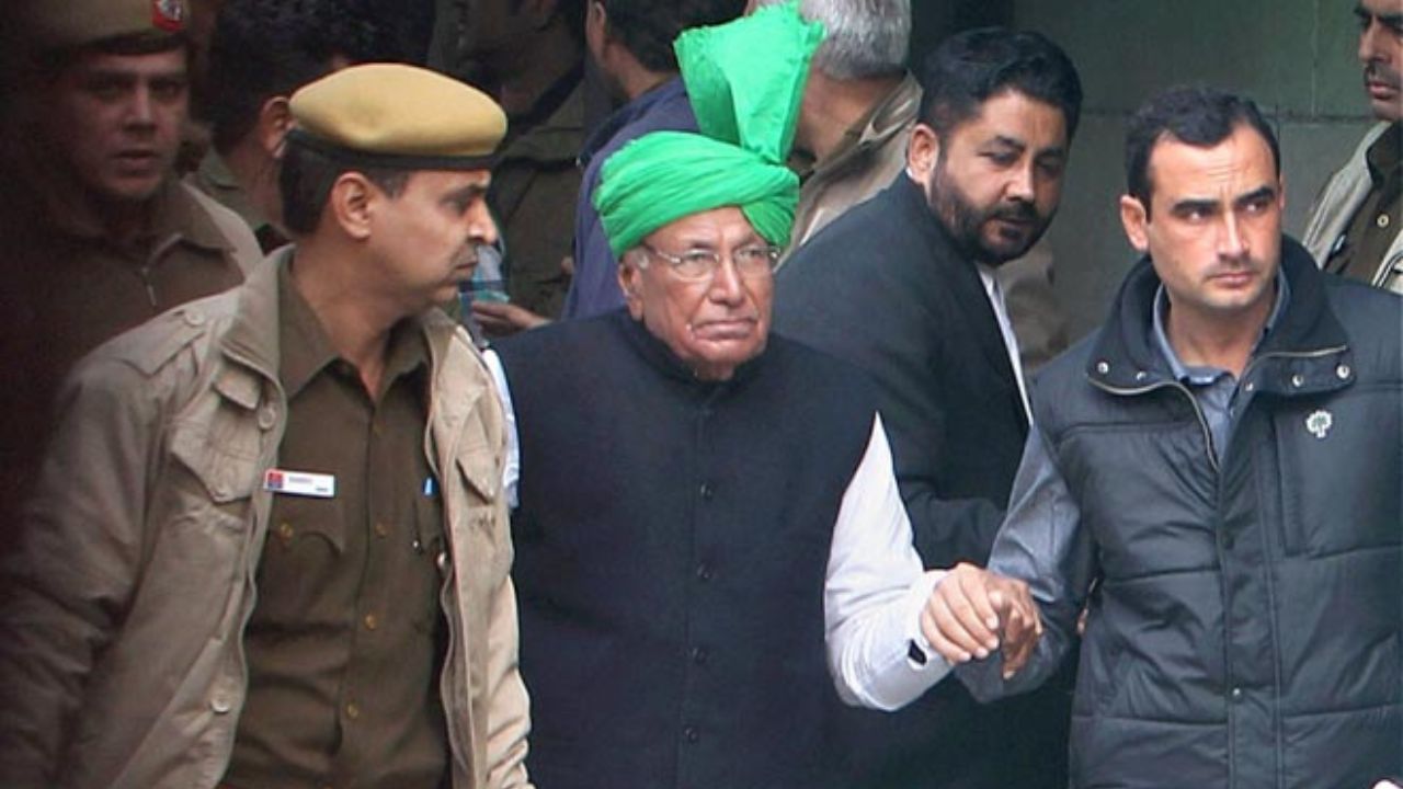 Former CM Chautala coming out of jail