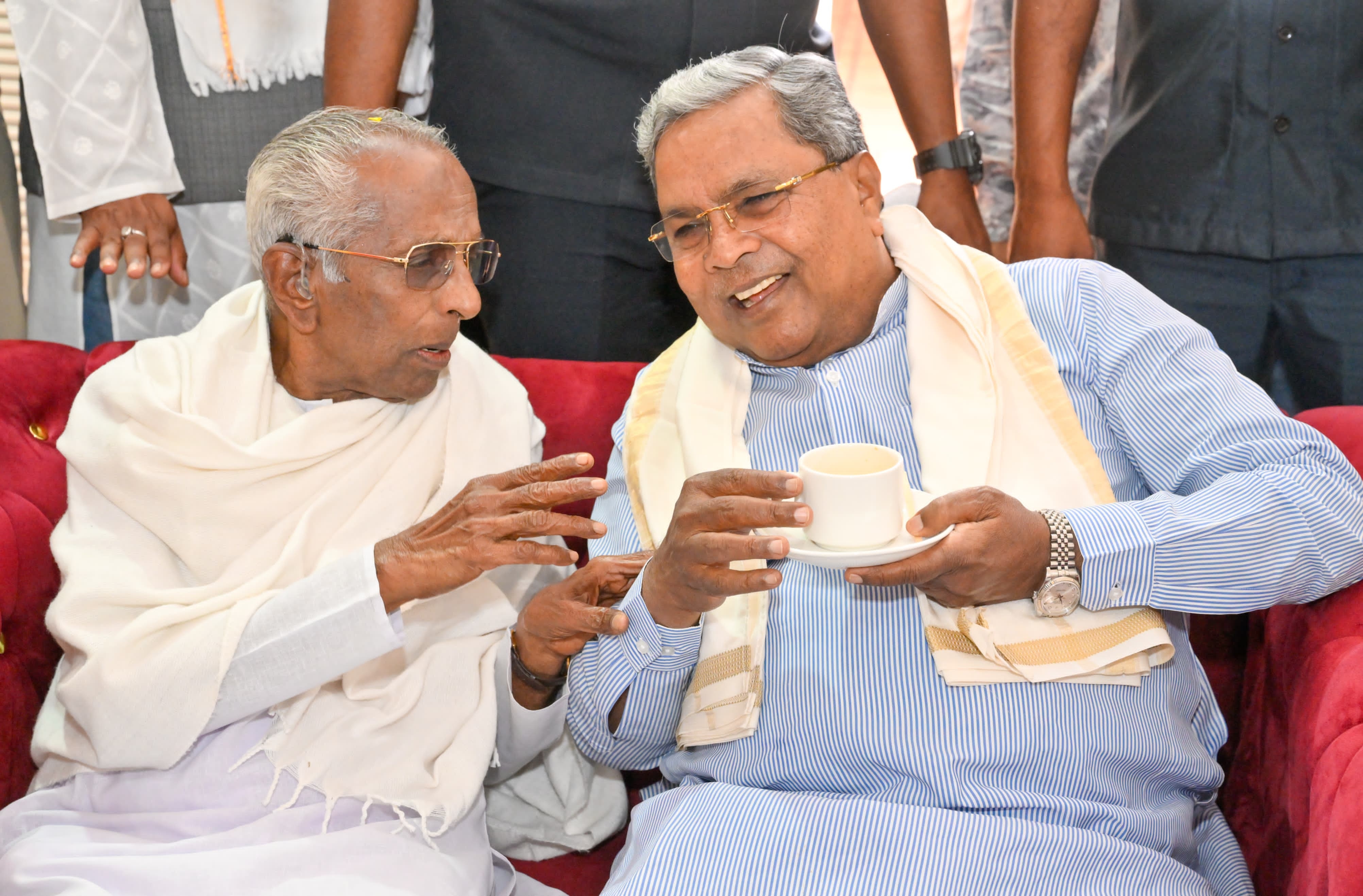 G R Channabasappa and CM Siddaramaiah