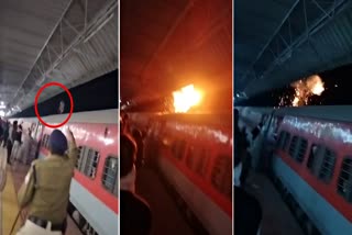 MAN TOUCHED TRAIN OHE CABLE