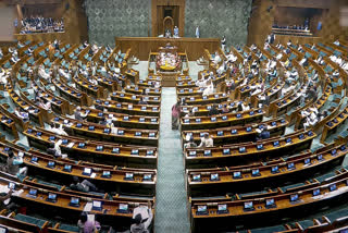 View of the Lok Sabha during ongoing Winter session of Parliament