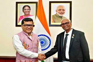 MoS Margherita meets first Non Resident High Commissioner Pasupuleti of Grenada to India