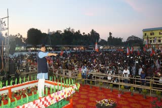 Himanta Biswa Sarma in Samaguri