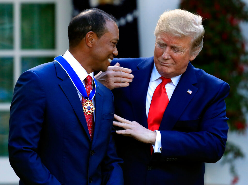 Tiger Woods, honored, 'Presidential Medal of Freedom', Donald Trump