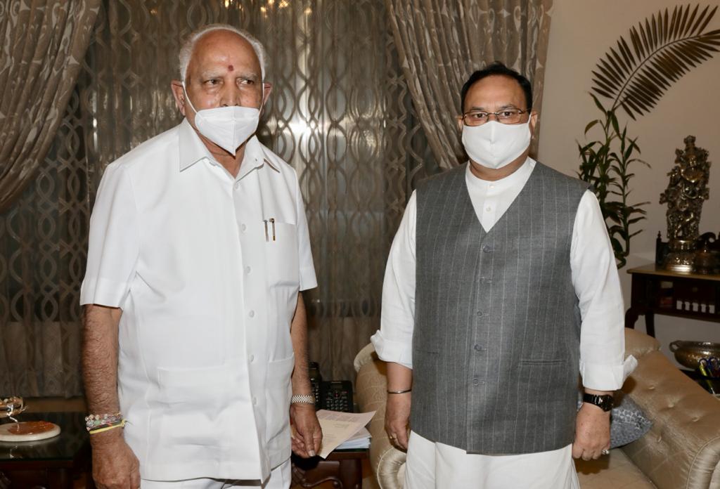 Karnataka cM With Nadda