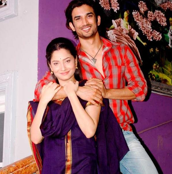 Ankita Lokhande and Sushant Singh Rajput in a still from Pavitra Rishta