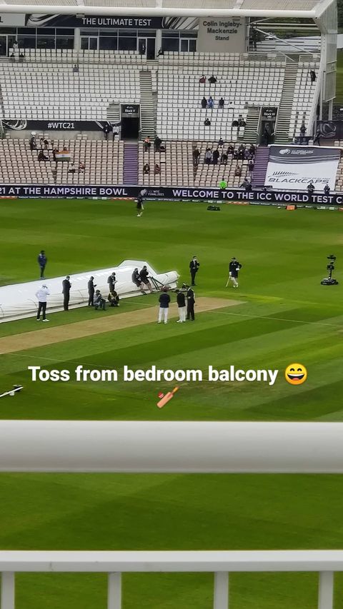 WTC final: Anushka Sharma shares glimpse of toss from 'bedroom balcony' - see pic