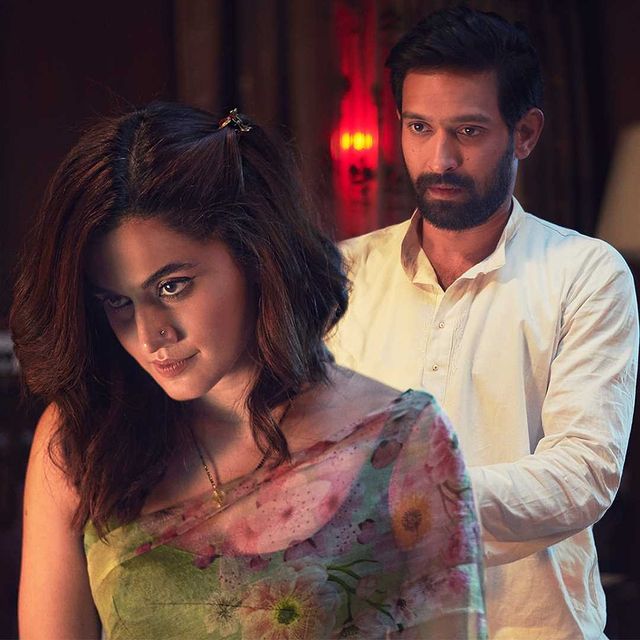 Taapsee Pannu and Vikrant Massey in a still from Haseen Dillruba