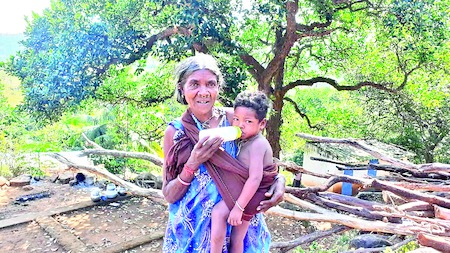 child with grandma