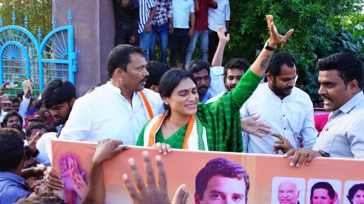 Y S Sharmila assumes charge as Andhra Pradesh Congress Committee president