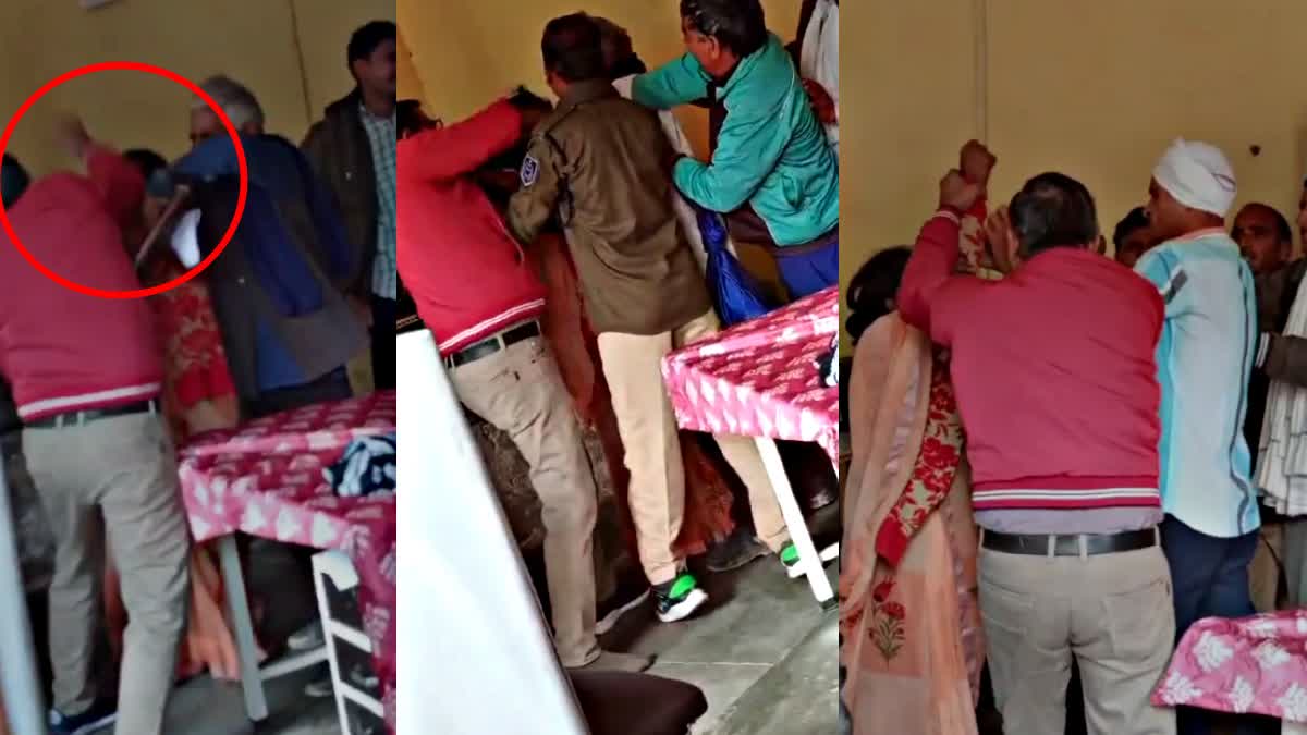 BHIND GOVT CLERK BEATS WOMAN