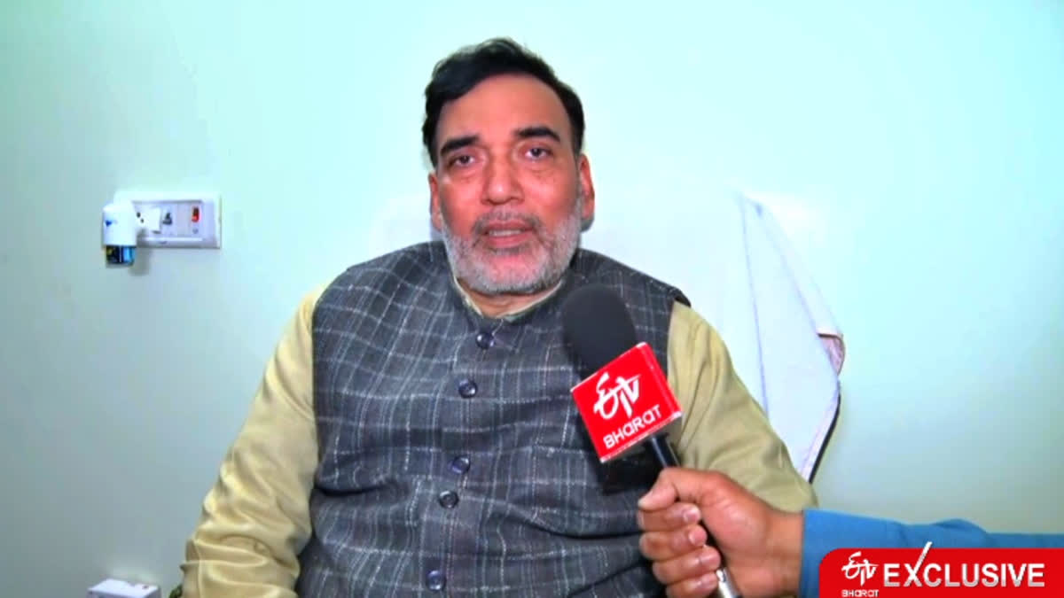 BJP Compelled To List Free Schemes In Manifesto Delhi Minister Gopal Rai To ETV Bharat