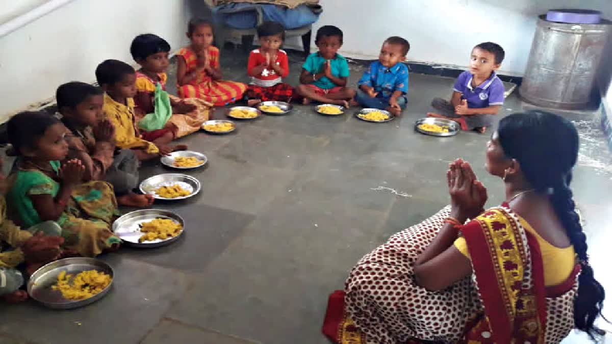 Food Provided at Anganwadi Centres to Malnourished Children