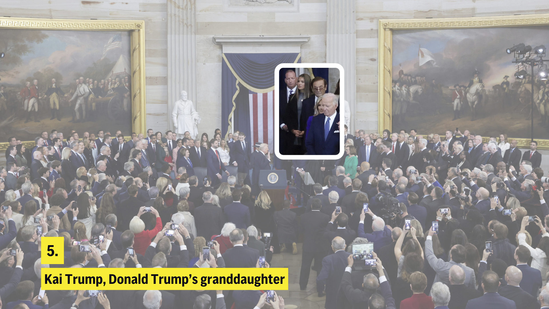 Trump's inauguration featured global leaders, tech moguls, family, and key supporters, reflecting strategic alliances, donor influence, and unconventional diplomacy.