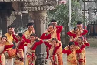 Indian actress and singer Padmini Kolhapure visits tezpur Mahabhairab Temple