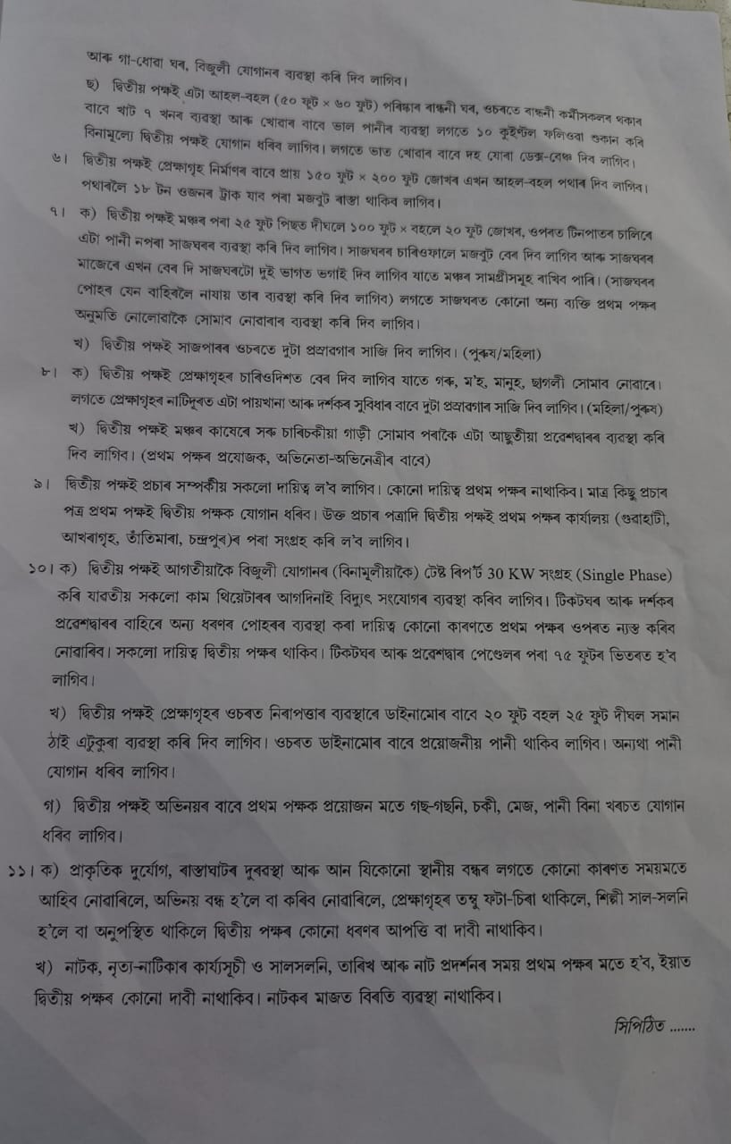 Complaint against Rudraksha Theatre Group for cancelling play at last moment