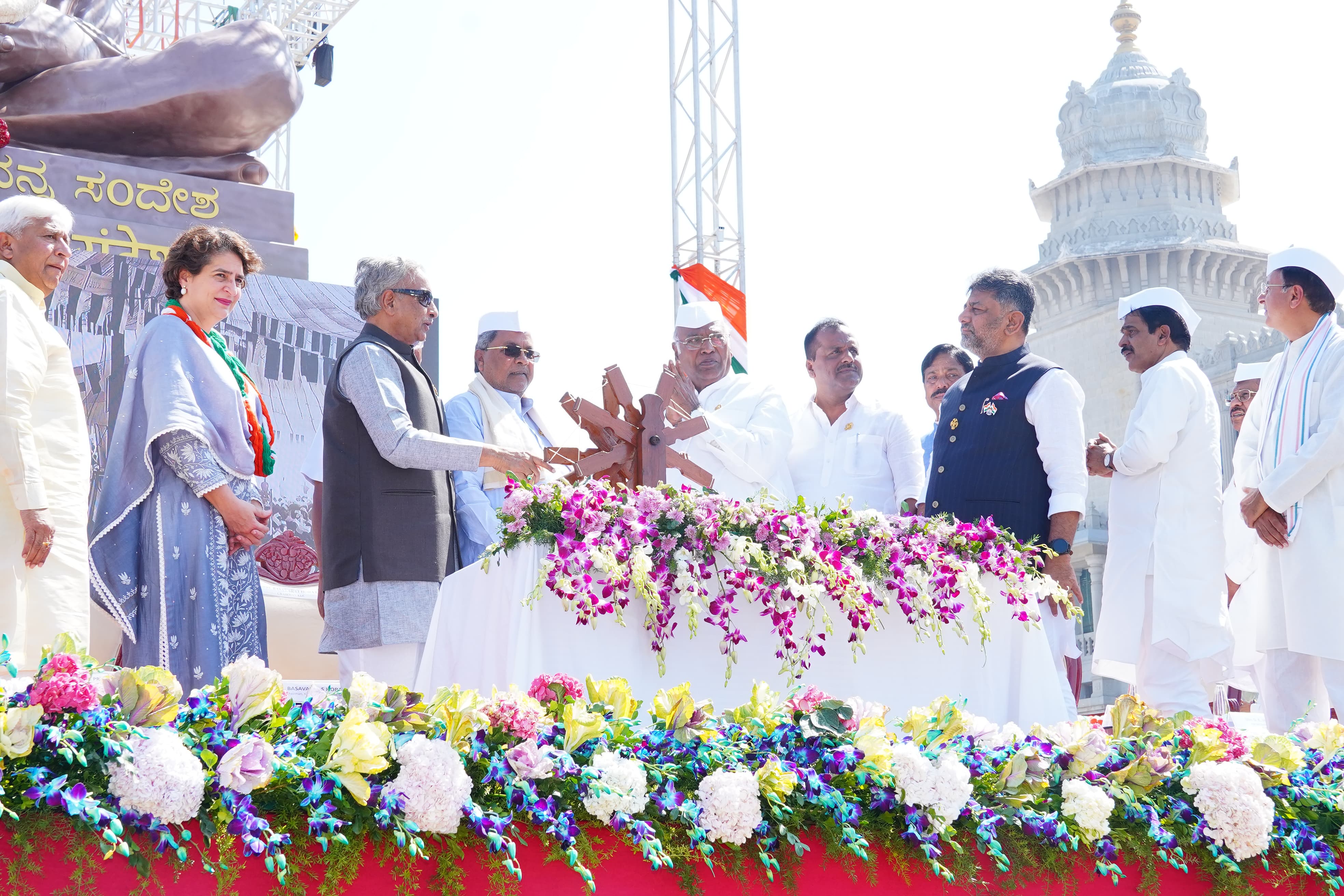 Gandhiji statue unveiling ceremony