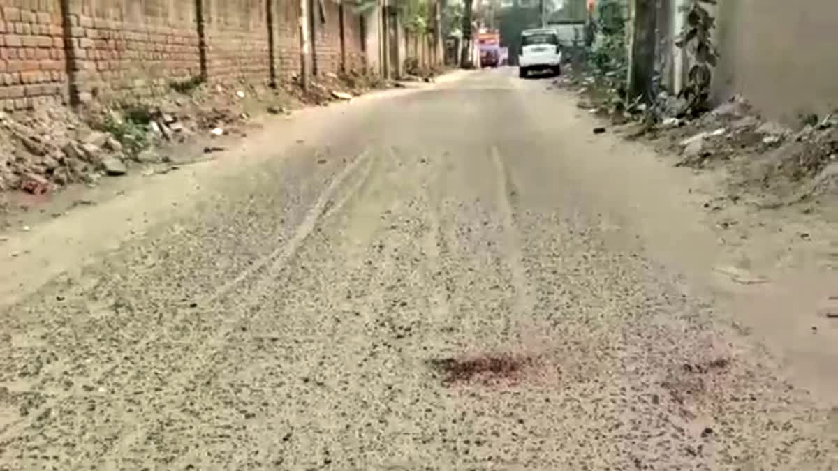 broken road Chanchani Colony