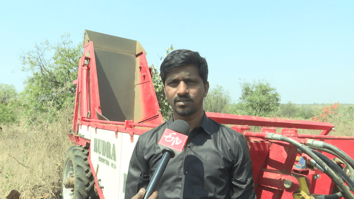 A young engineer invented a stone crusher machine to fertilize barren land