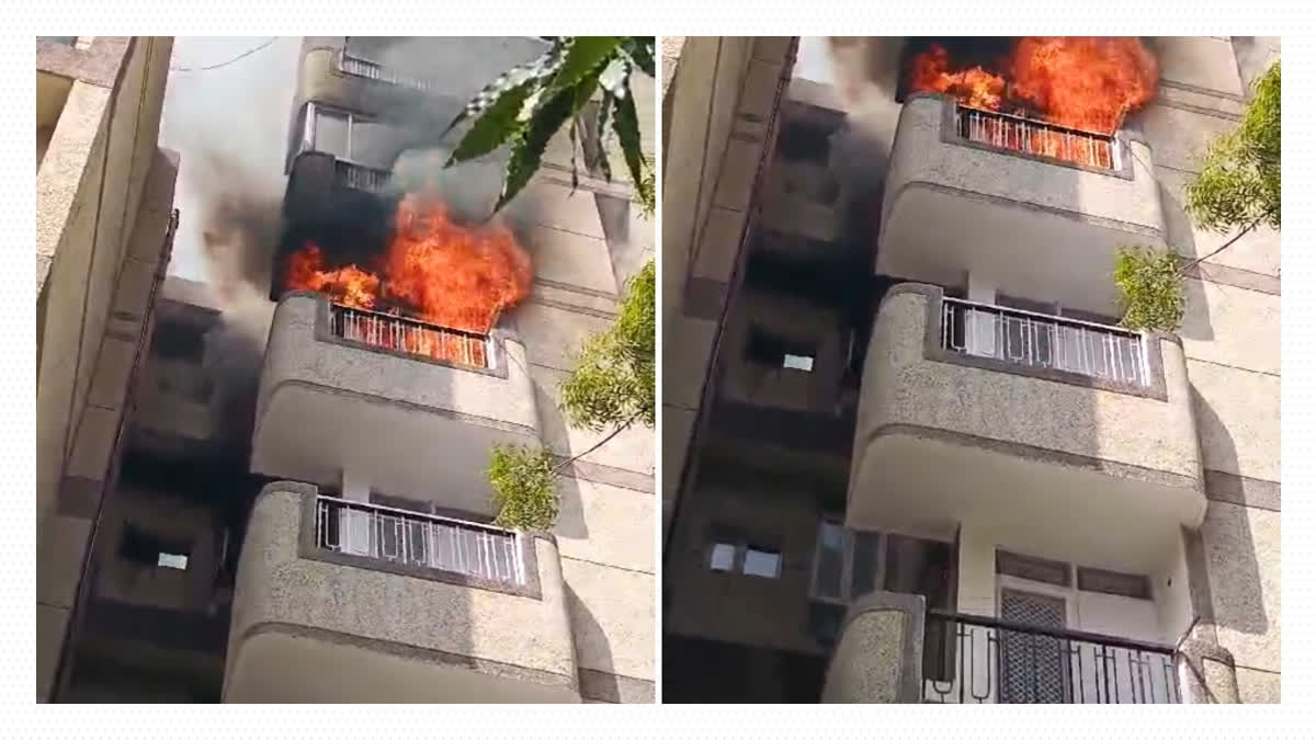 Fire breaks out in Dwarka apartment