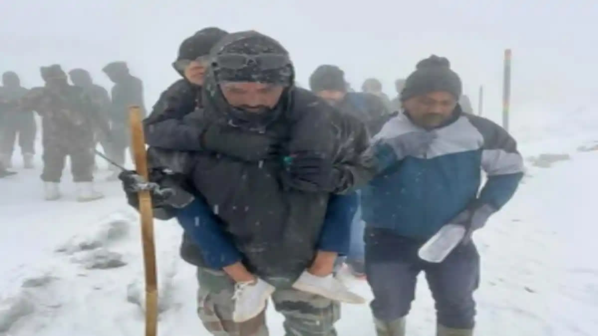 snowfall in Sikkim