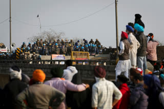 Haryana police asked its Punjab counterparts to seize bulldozers and other earthmoving equipment which they say protesting farmers from Punjab have brought to break the barricades.