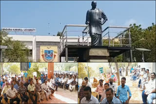 Protest to make Madurai Kamaraj University as Government owned