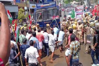 wild animal attack  Youth Congress March  യൂത്ത് കോൺഗ്രസ് മാർച്ച്  ജലപീരങ്കി കല്ലേറ്  വന്യമൃഗ ശല്യം