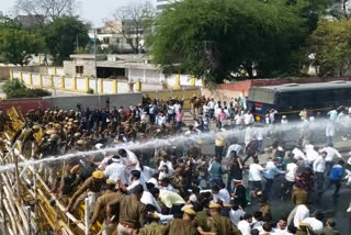 Police Use Water Canons as Protesting Youth Cong Workers March to Gherao Rajasthan CM's Residence