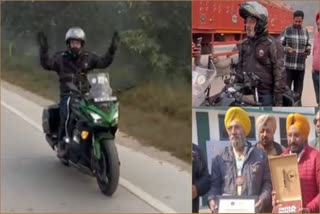 Riding Bike Without Hands Balwinder Singh