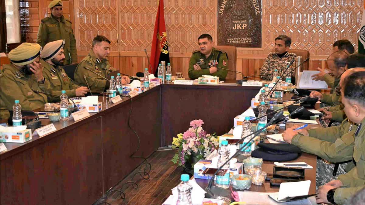 IGP Kashmir V K Birdi chaired joint security meeting in north Kashmir