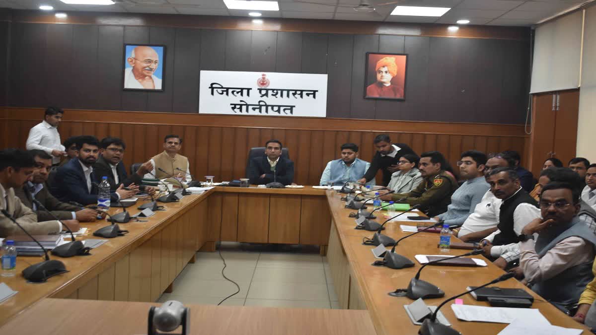 Meeting with senior officials in Sonipat for Delhi Ambala Railway Corridor