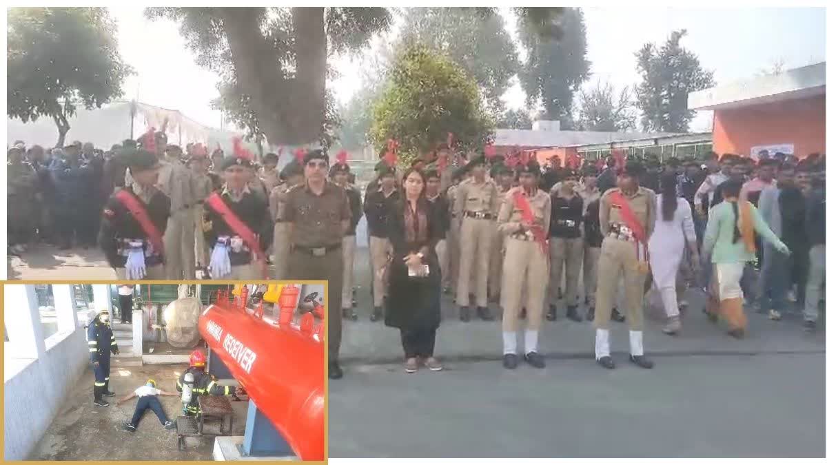 NDRF's mock drill at Vita Milk Plant