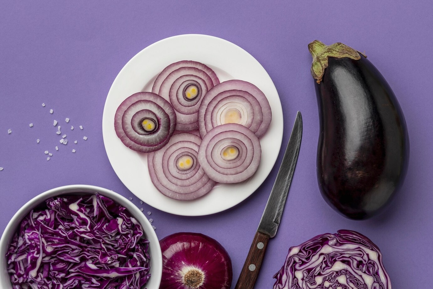 Blue And violet Vegetables