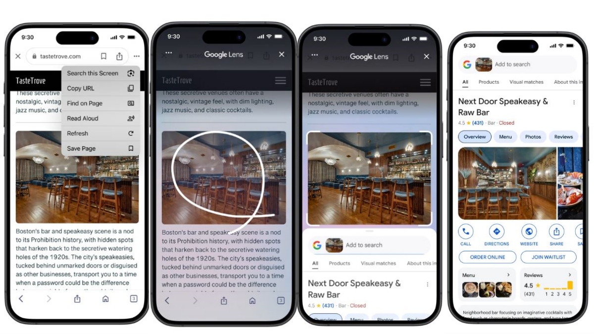 Search Screen with Google Lens