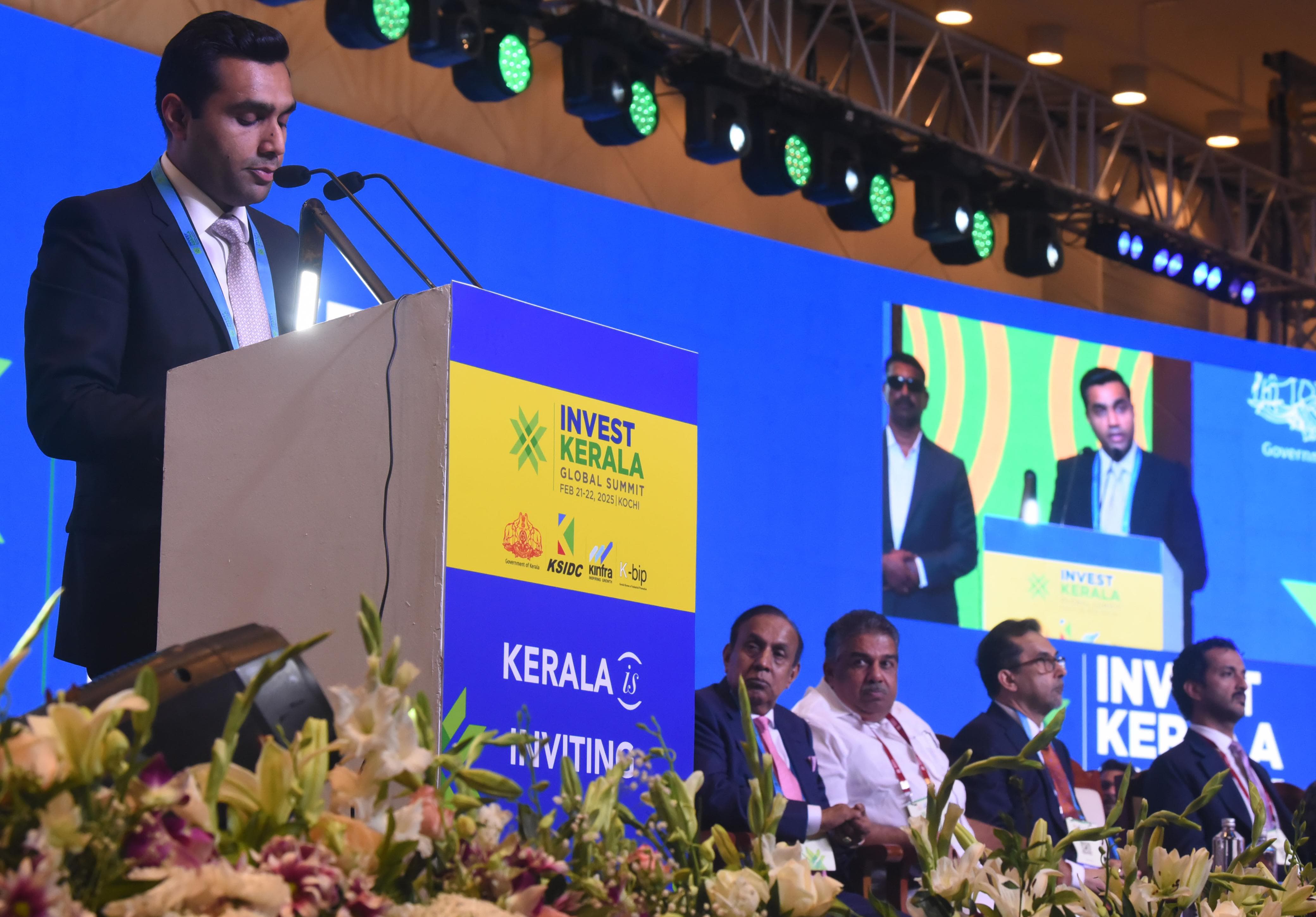 VIZHINJAM PORT Karan Adani  വമ്പന്‍ പ്രഖ്യാപനവുമായി കരണ്‍ അദാനി  Karan Adani In Invest Kerala Summit  Karan Adani On Investment In Kerala