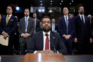 FILE - Kash Patel, President Donald Trump's choice to be director of the FBI, arrives for his confirmation hearing before the Senate Judiciary Committee at the Capitol in Washington, Jan. 30, 2025.