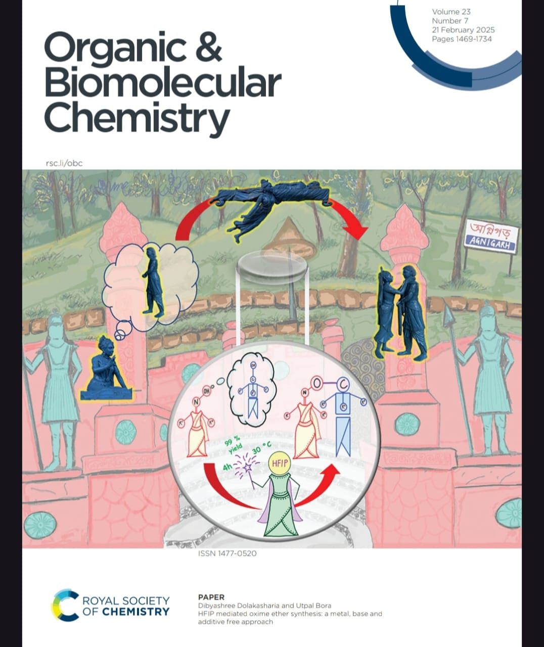 Agnigarh specially presented in the journal published by RSC