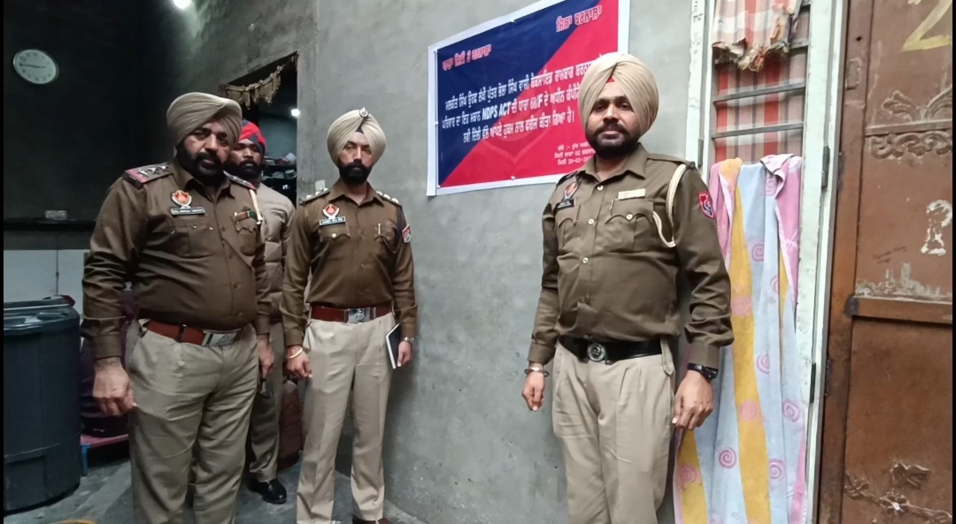 Barnala Police action, property worth Rs 1.15 crores made through drug trafficking seized