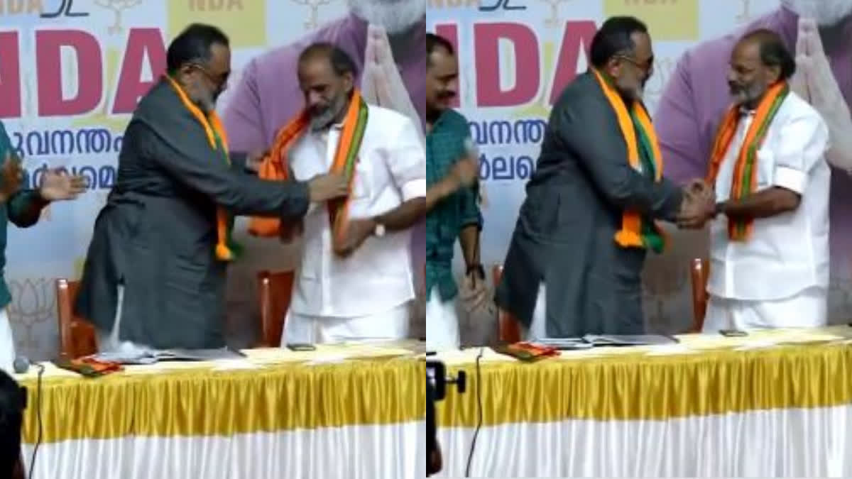 Former KPCC Executive Member in BJP  congress leader joins BJP  congress leader Maheshwaran Nair  Congress party