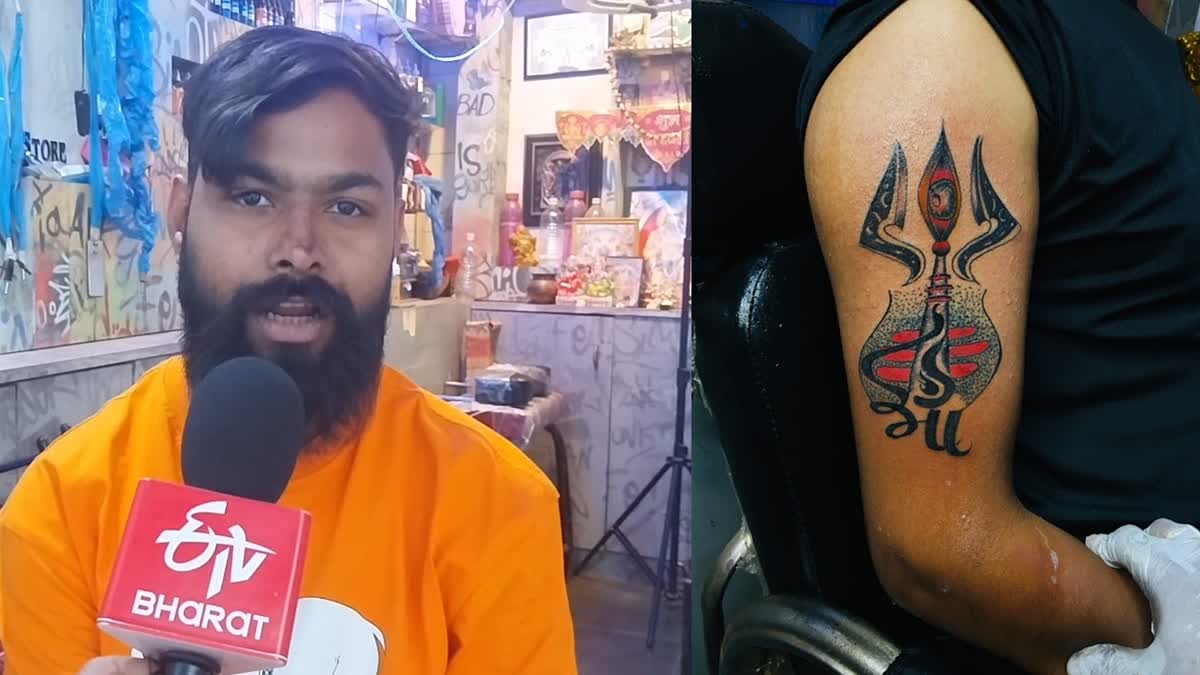 Tattoo artist Ansh inserting tattoos