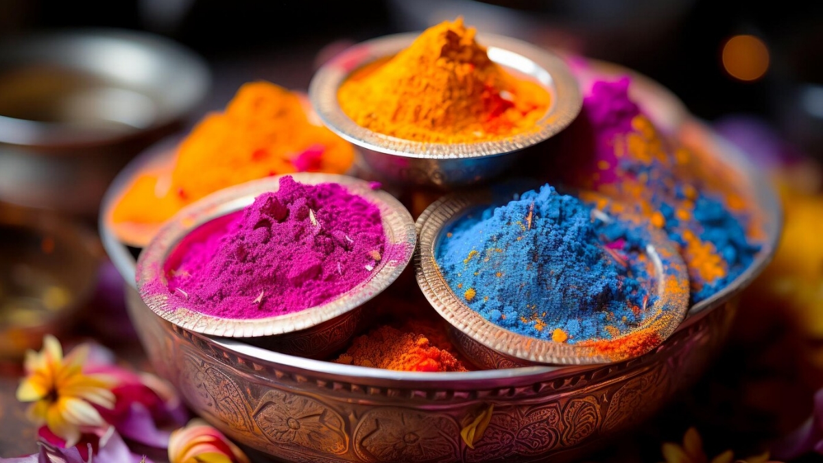 Homemade Holi colors can be made not only from flowers but also from vegetables