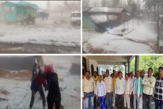 Snowfall in Dhamtari