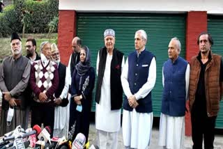 A file photo of leaders of Jammu and Kashmir political parties