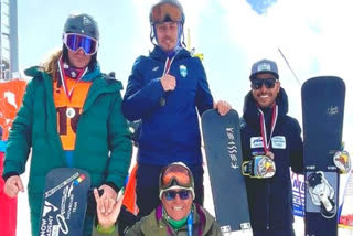 Indian snowboarder Mehraj Din Khan scripted history by clinching the first-ever FIS bronze Medal in Giants  Slalom Snowboarding events at the ongoing Stars Cup 2024 in Serbia.